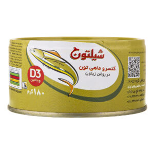 کنسرو ماهی تون در روغن زیتون شیلتون 180 گرمی